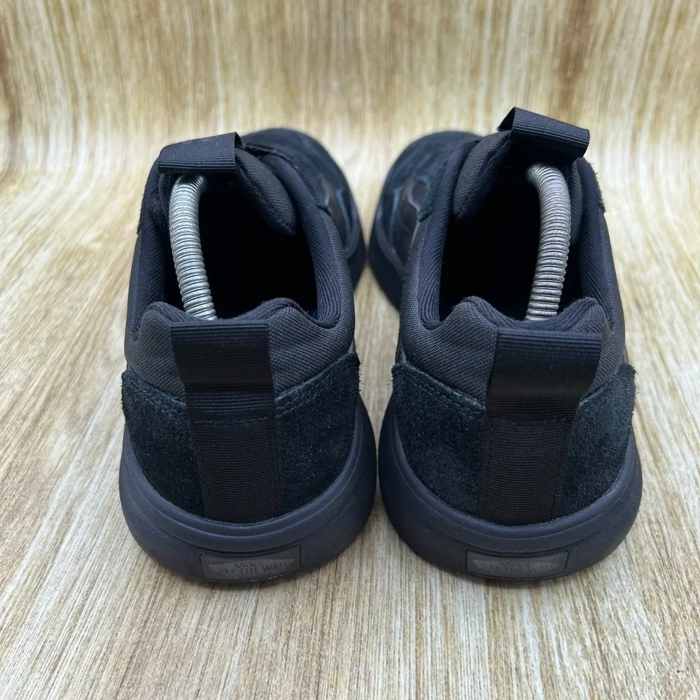 Vans Range EXP Sneakers Men's Size 10 Black Suede Canvas Low Top Shoes